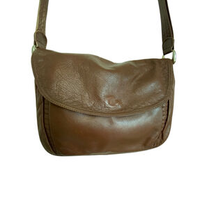 Luisa Leather Shoulder Bag One Size Vintage